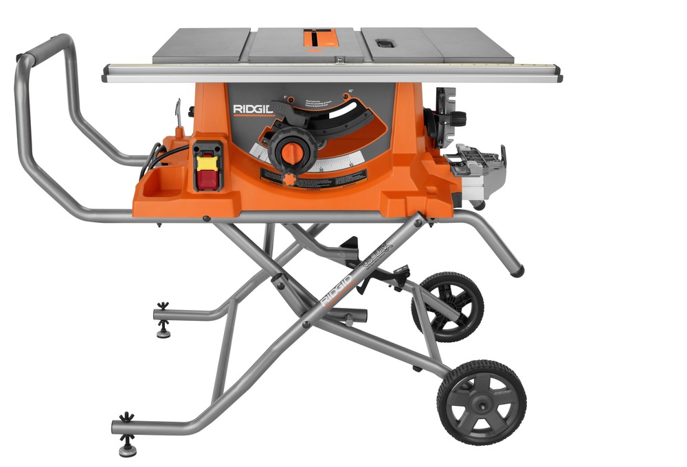 Ridgid 10 In. Portable Table Saw With Stand Manual