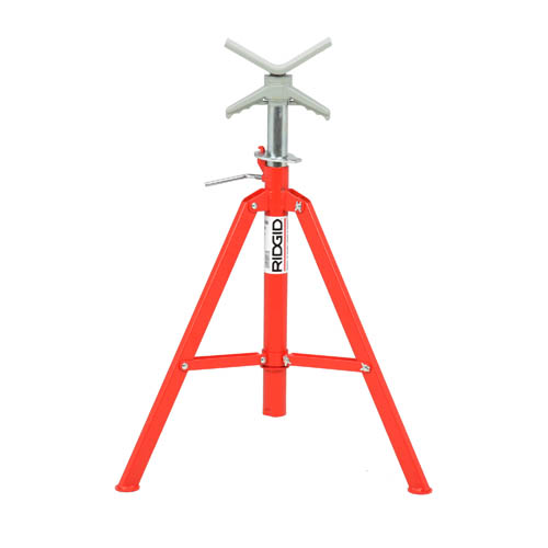 Fold-a-Jack V-Head High Pipe Stand 20"-37"/51-94cm With 2-Ball Transfer RIDGID 