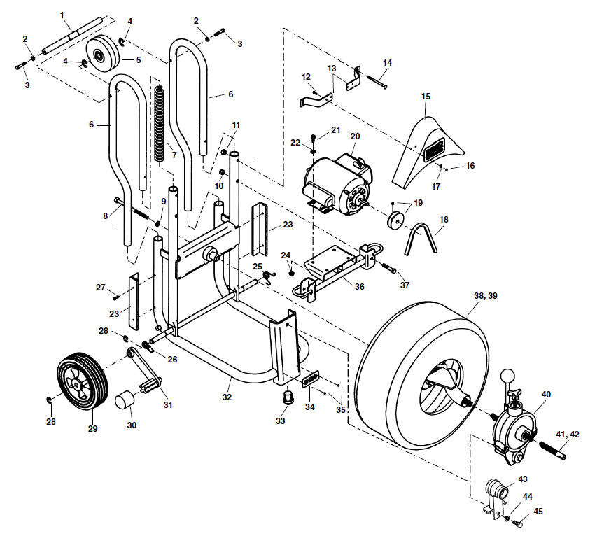 Ridgid Replacement Parts for K-45 Sink Machine – GIGATOOLS Industrial Center