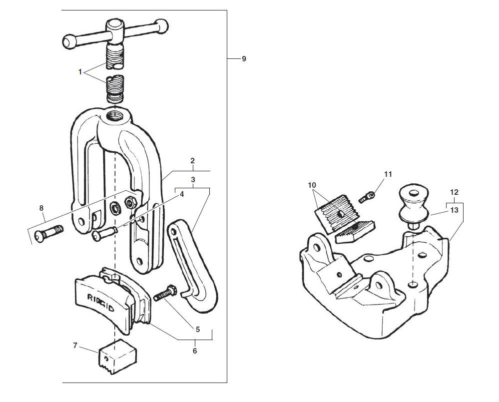 Bench yoke deals vise