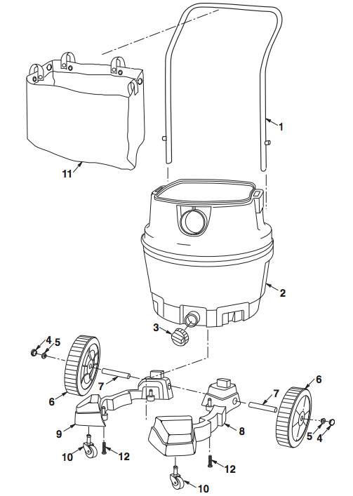 Ridgid on sale vacuum parts