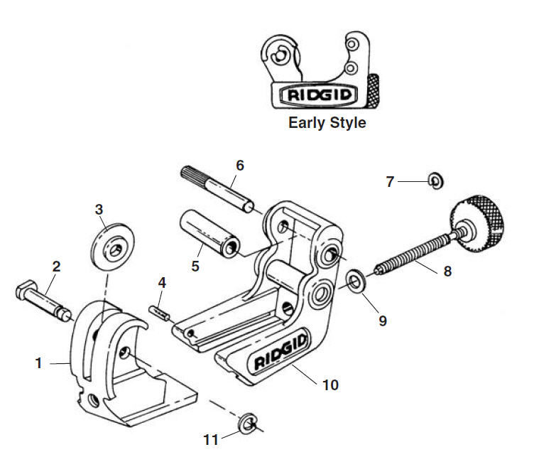 Parts | 104 Close Quarters Tubing Cutter | RIDGID Store