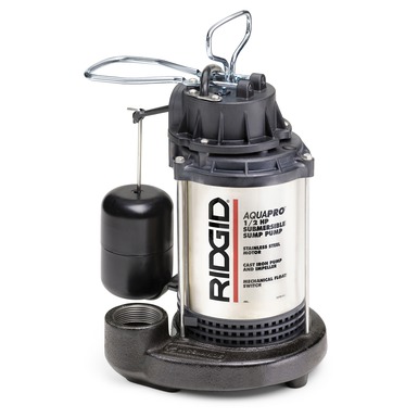 RIDGID 1/2 HP Stainless Steel Dual Suction Sump Pump 500RSDS - The Home  Depot