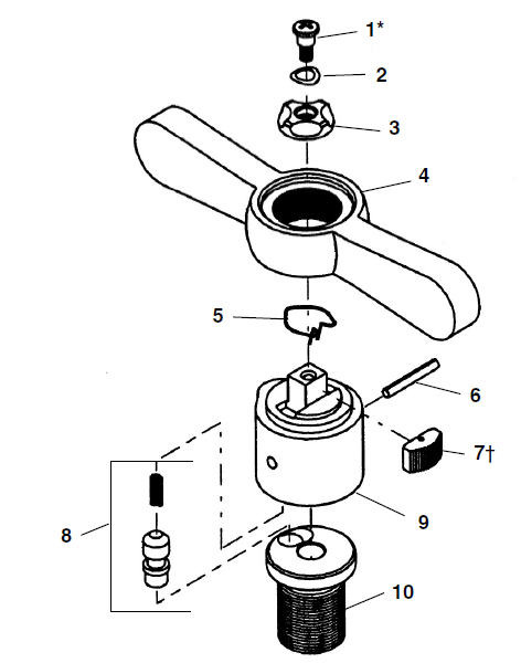 RIDGID 83037 Modèle 458R Précision À Cliquet Outil D'évasement, 1/8 pouces  à 3/4