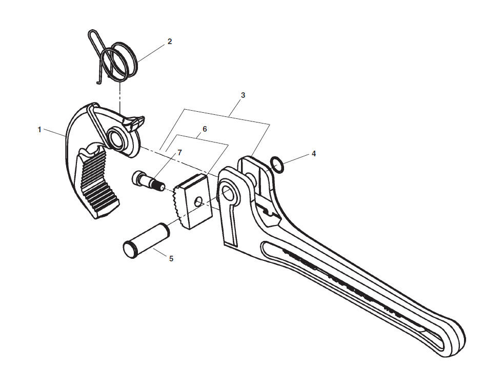 Virax 10 Rapid Pipe Wrench, VX010123