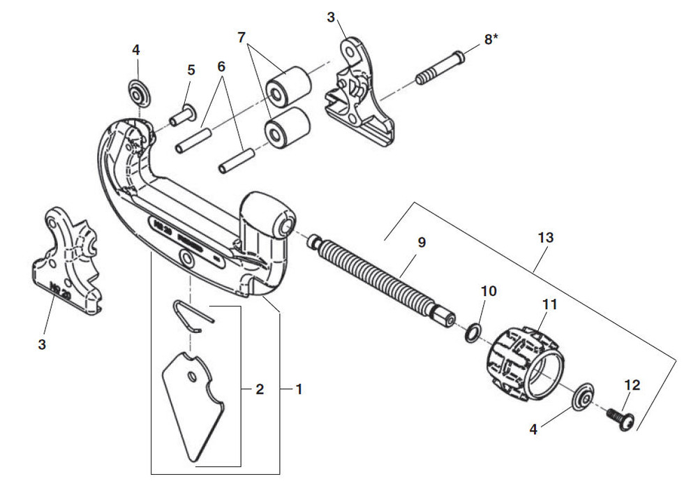 Parts | #10 Tubing & Conduit Cutter with He... | RIDGID Store