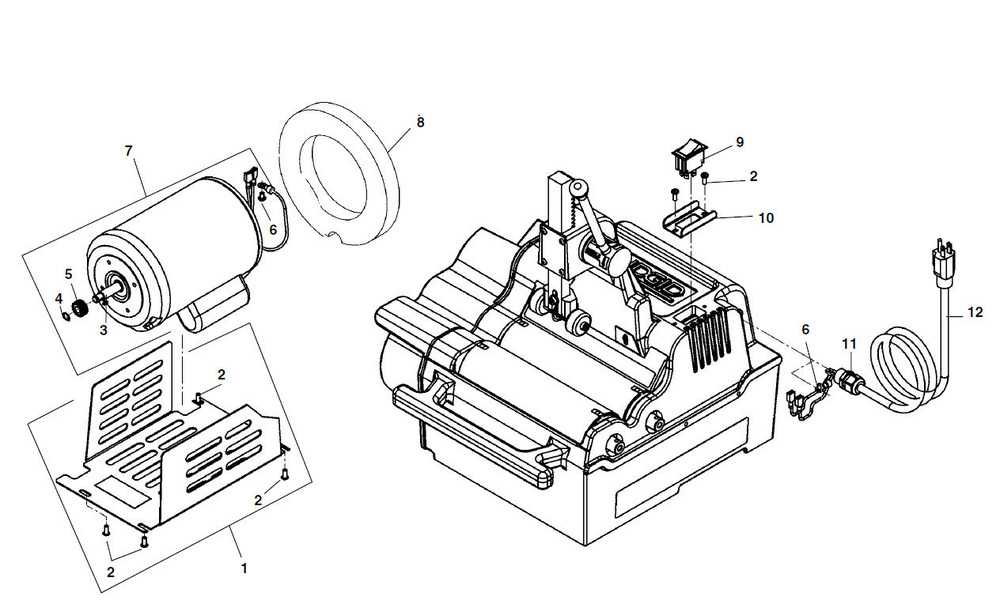 Parts | 122XL Copper Pipe Cutter and Prep Machine | RIDGID Store