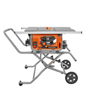 Sierra de mesa profesional para lugar de trabajo, con soporte, 10 pulg. | Herramientas RIDGID