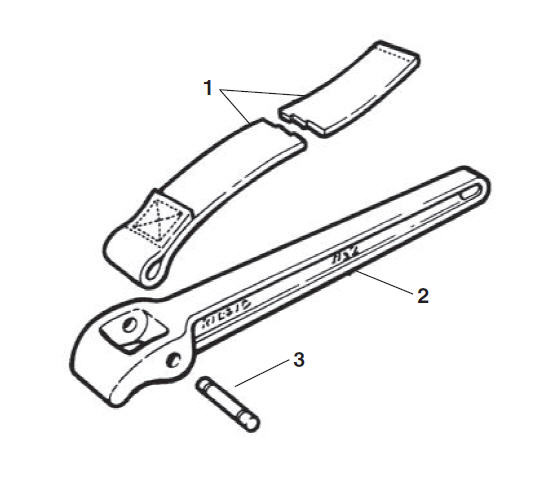 Parts, 11 ¾” Heavy-Duty Strap Wrench with