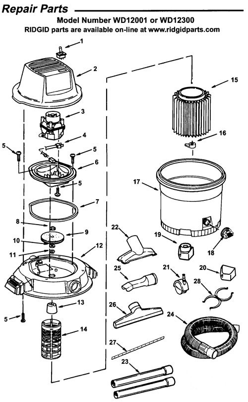 Shop-Vac Parts List For 90M300 Models (6 Gallon* Blue Gray, 56% OFF