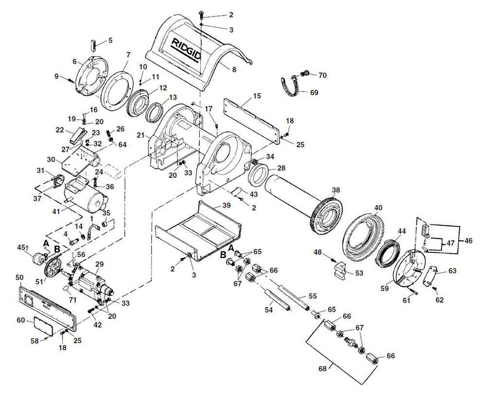 Ridgid 1224 threader parts