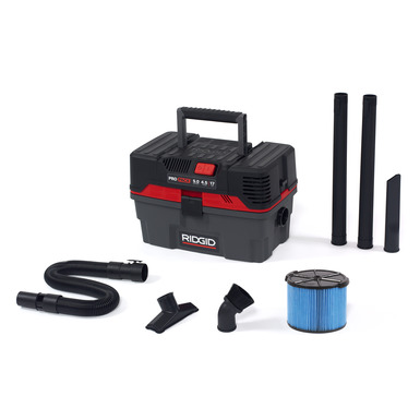 RIDGID's 4-gallon wet/dry shop vac comes with a car cleaning kit