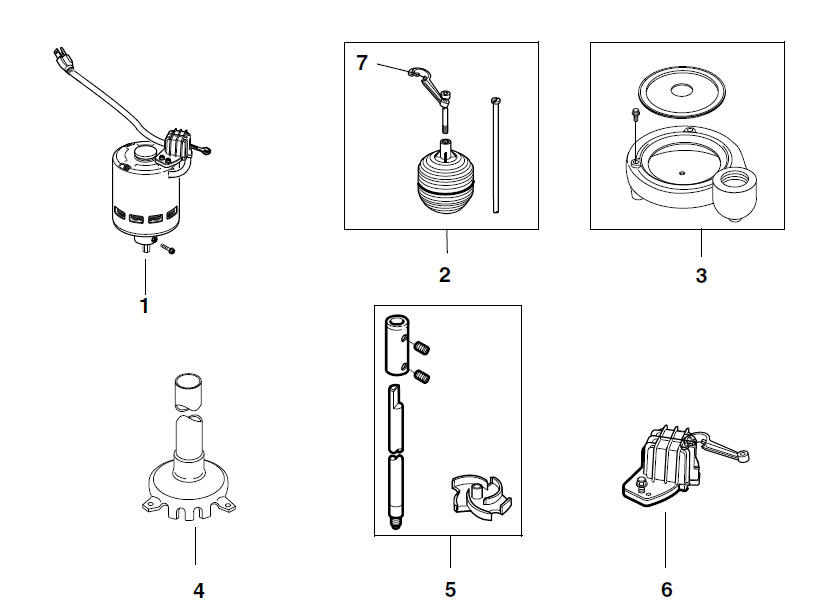 Parts, SP-500P 1/2 HP Pedestal Sump Pump