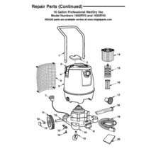 vac motor ridgid assembly gallon wet dry bottom parts