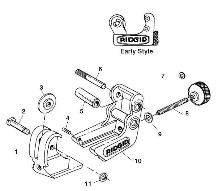 RIDGID Close Quarters Tubing Cutter Model 103 32975 for sale online