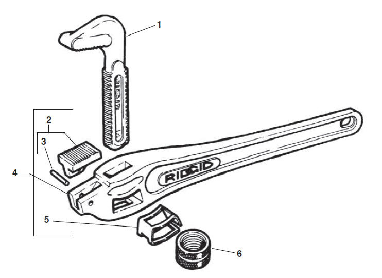 Ridgid 31120 14" Aluminum Offset Pipe Wrench 