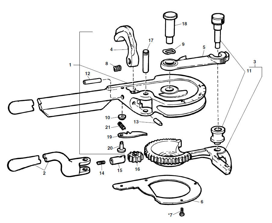 Parts | 378 Geared Ratchet Tubing Bender, 7... | RIDGID Store