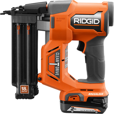 18V Brushless 2 1 8 in. Brad Nailer Kit RIDGID Tools