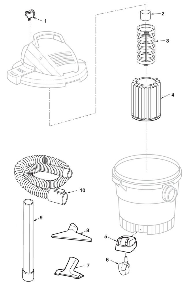 Ridgid WD09450 9 Gallon Wet/Dry Vac