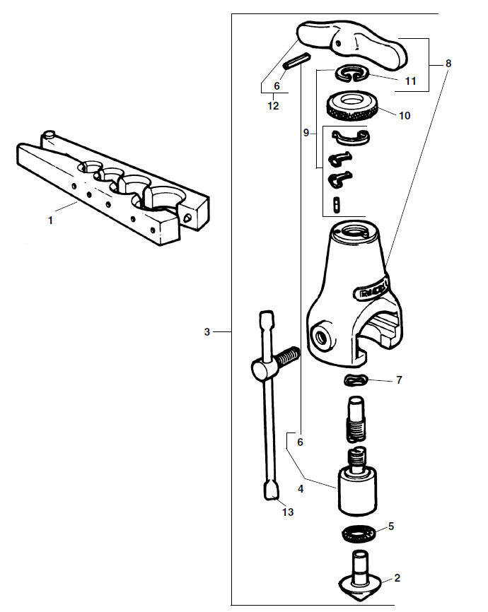 Parts | Heavy Duty Flare Tool, 37° SAE Flar... | RIDGID Store