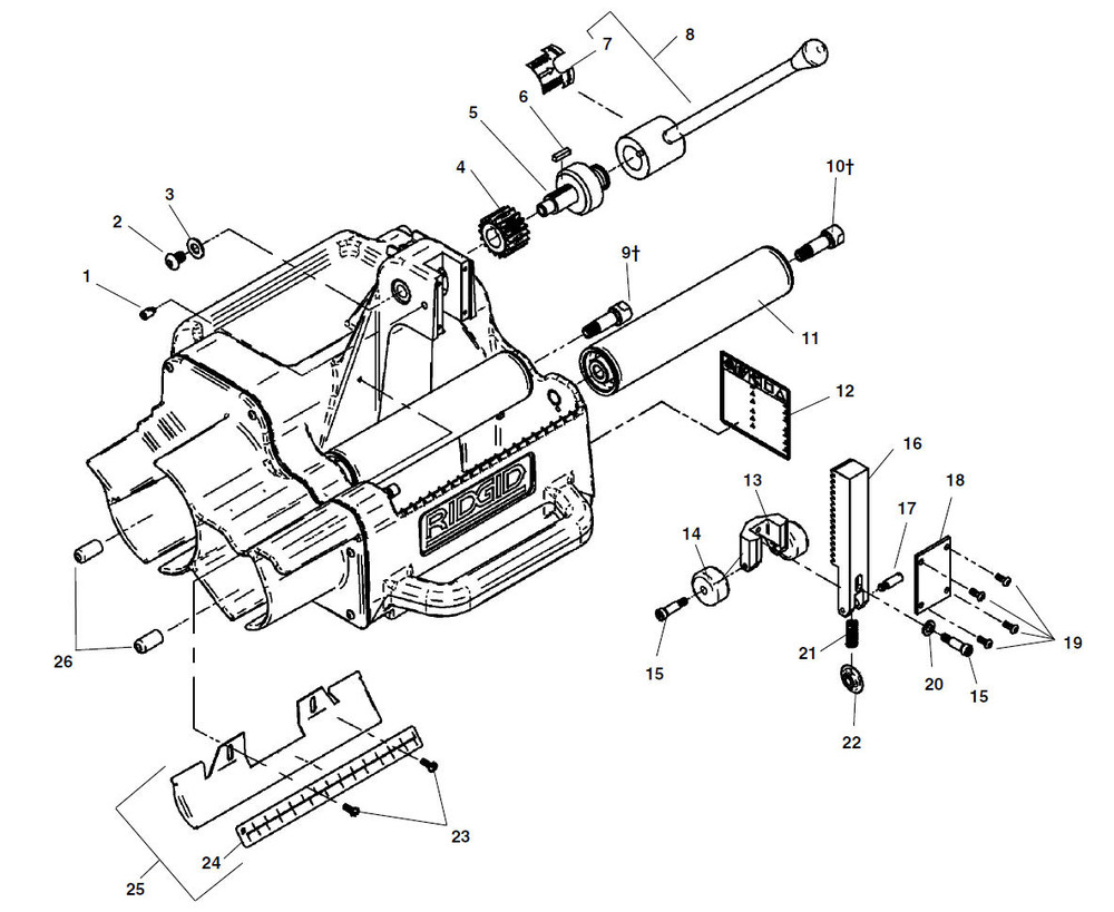 Parts | 122 Cutting and Prep Machine | RIDGID Store