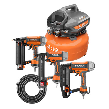 6 Gallon Air Compressor and 3-Tool Pneumatic Combo Kit | RIDGID Tools