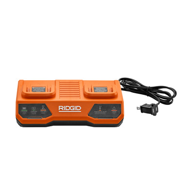 18V Dual Port Simultaneous Charger RIDGID Tools