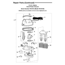 Parts | 14 Gallon Smart Pulse™ Wet/Dry Vac | RIDGID Store