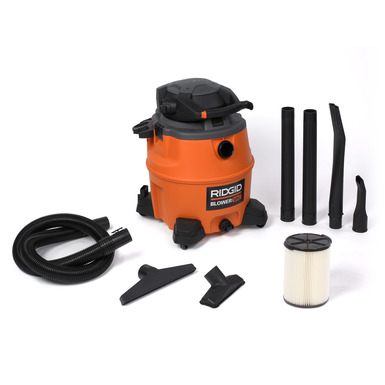 Vacuum Wet Dry Vac Portable 14 Gallon 6.0-Peak HP NXT with Auto Detail Kit Clean 