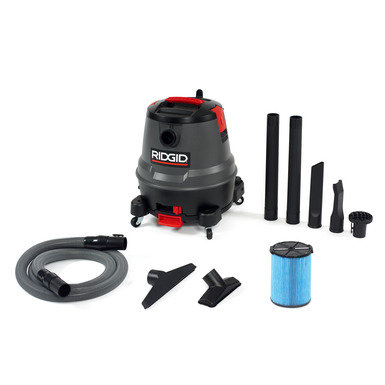 RIDGID 1650RV Wet/Dry Vac, 16 Gallon, Motor-On-Bottom