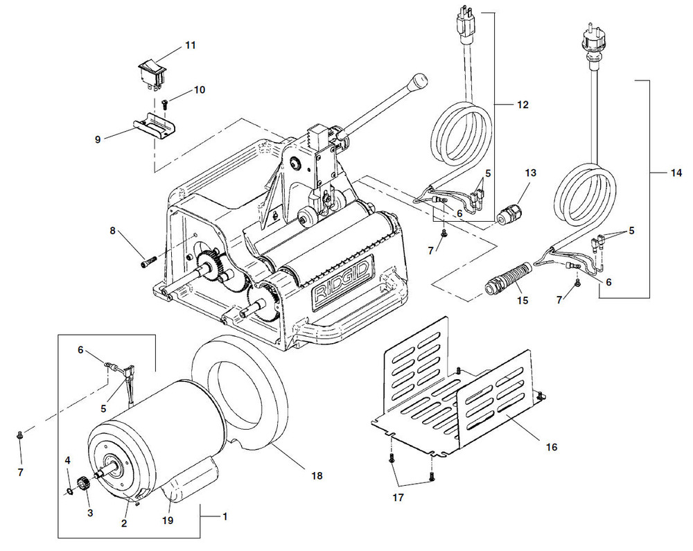 Parts | 122 Cutting and Prep Machine | RIDGID Store