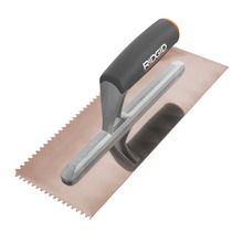 1/4 in. x 3/16 in. V-Notch Trowel with Golden Finish | RIDGID Tools